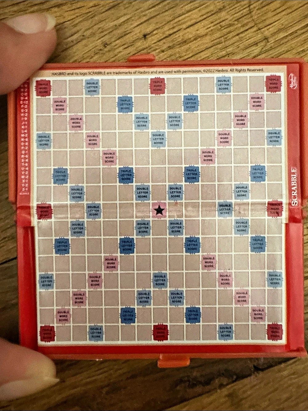 Scrabble Board Game Red White